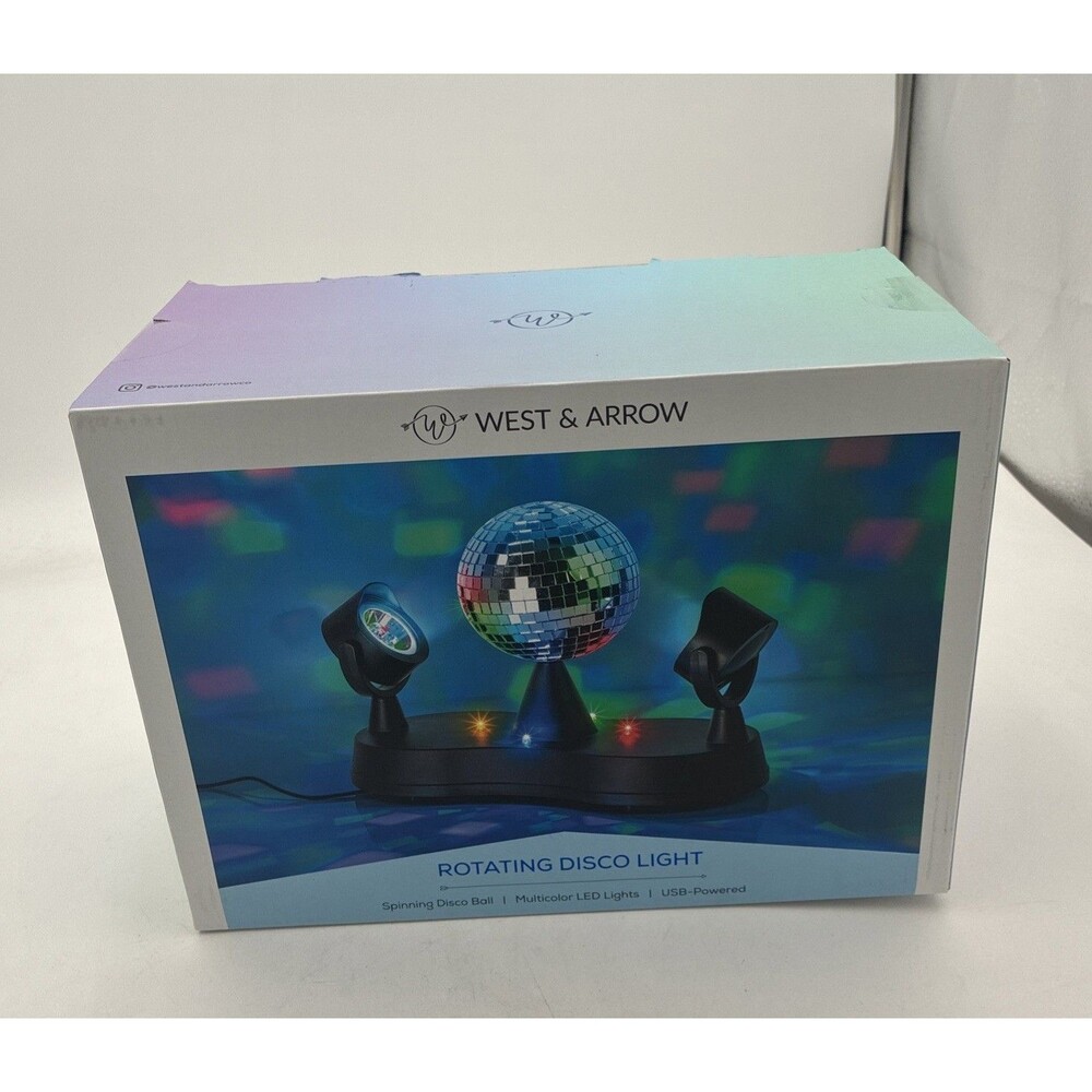 West & Arrow Rotating Disco Ball Party Projector
